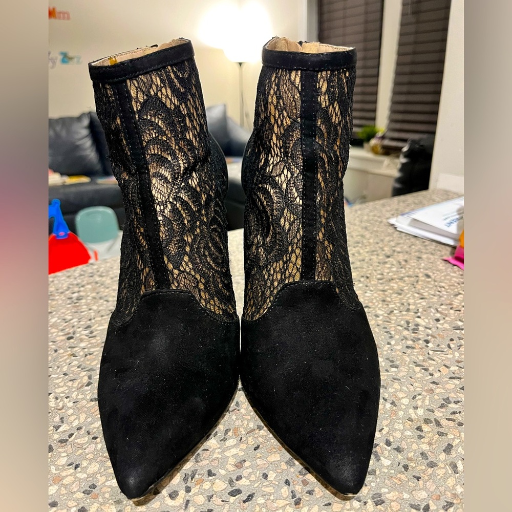 BCBGMAXAZRIA Lace Booties